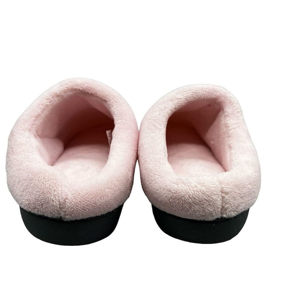Isotoner Womens Pink Memory Foam Slippers Size Large (8.5-9) - Picture 4 of 8